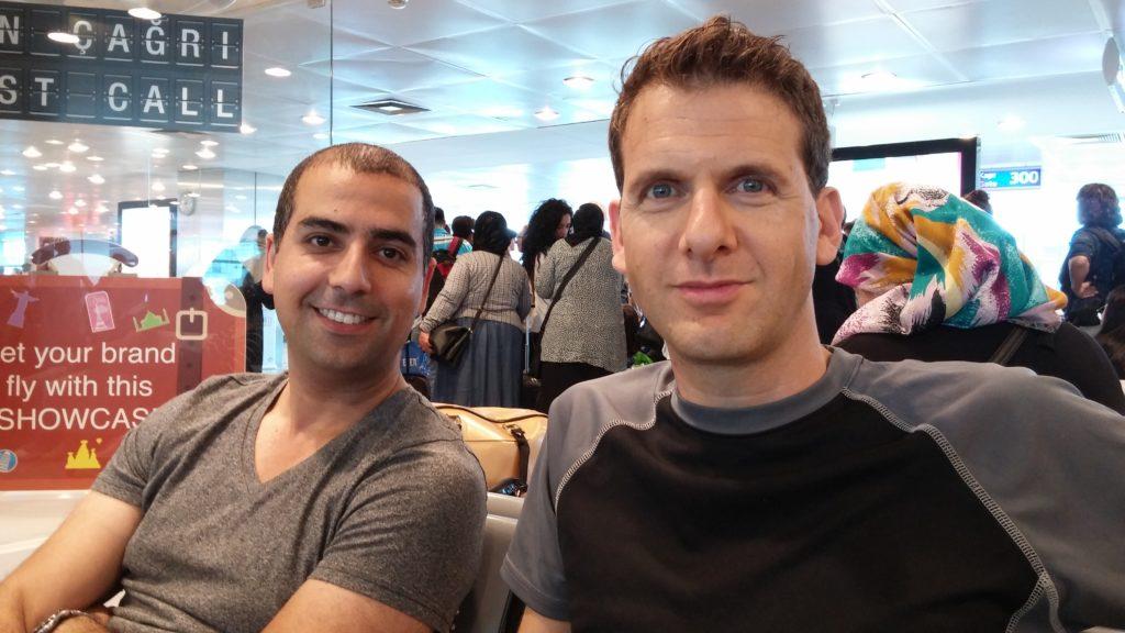  Eyal Benisti, CEO of IronScales & Haggai Yedidya (on the right), on the way to the 1st Bootcamp